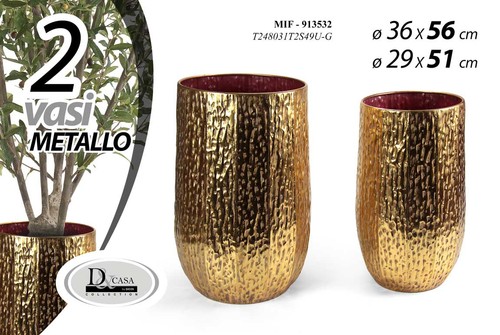 Vasi cachepot metallo porta - 2,