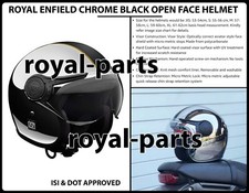 CASCO APERTO ROYAL ENFIELD CROMATO NERO