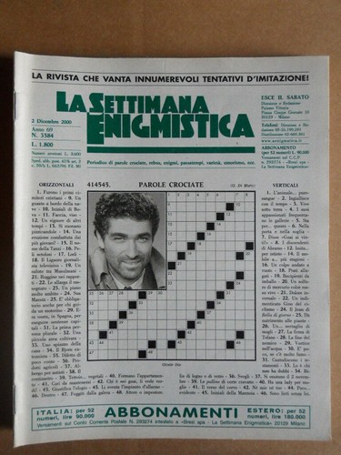 Settimana enigmistica 3584 - settimana,