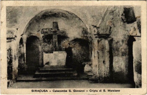 Cpa siracusa catacomba - siracusa,