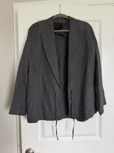 Zara blazer uomo grigio - grigio, lino