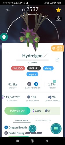 Shiny hydreigon legacy brutal - legacy, (brutal