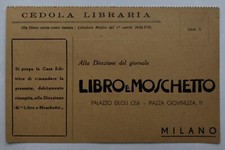 Cartolina Pubblicitaria Libro