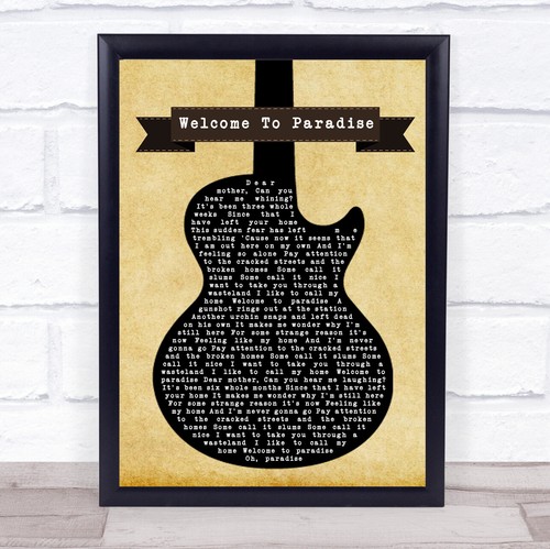 Welcome paradise black - to,