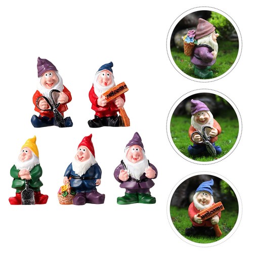 5pcs resina piccoli ornamenti - 5pcs,