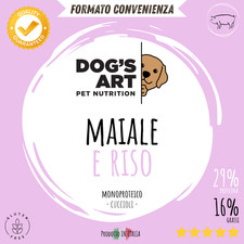 NOVITA' Crocchette per cuccioli monoproteiche MAIALE PUPPY 15Kg MADE IN ITALY