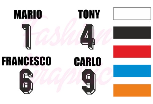 Kit numeri termosaldabili - kit,