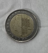 moneta 2 euro BEATRIX KONINGIN DER NEDERLANDEN anno 2002