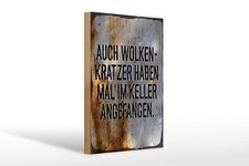 Holzschild Spruch 30x20 cm