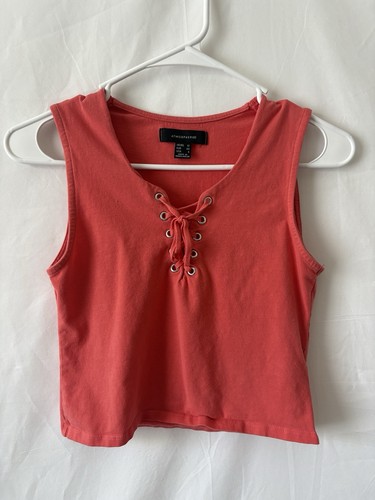 Top donna rosa - stringato, crop