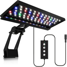 Lampada LED per Acquario Con Clip Potente, Illuminazione RGB Regolabile Con Time