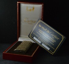 ORIGINAL VINTAGE CARTIER PARIS GAS 18 CARAT GOLD LIGHTER BRIQUET FULL SET RARE