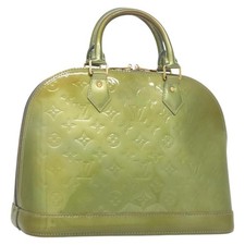 Borsa a mano Louis Vuitton Monogram Vernis Alma PM Jivre M91559 LV originale 130046