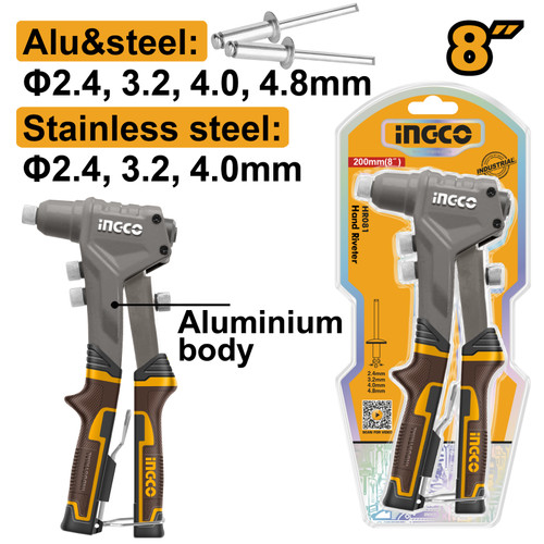 Rivettatrice manuale ingco - rivettatrice,