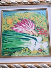 Athos Faccincani, Olio Su Tela, 50x50 con autentica E Pubblicazione