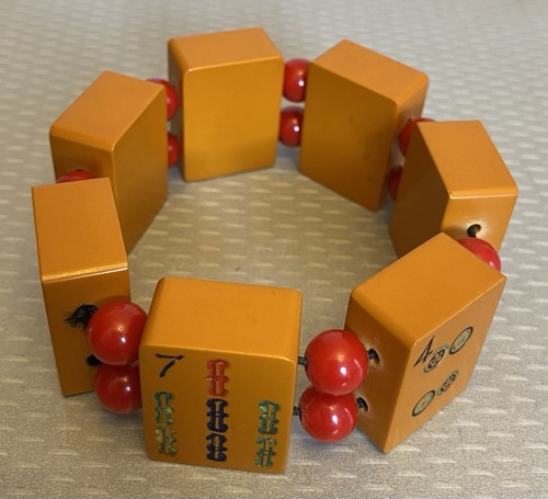 Bracciale mahjong vintage - bracciale,