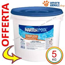 Marten TRIPLEX Pastiglie 200 gr → 1 / 5 / 10 Kg  CLORO MULTIAZIONE Acqua Piscina