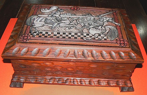 Vecchio baule cofanetto - baule,,