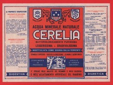 ETICHETTA ACQUA MINERALE