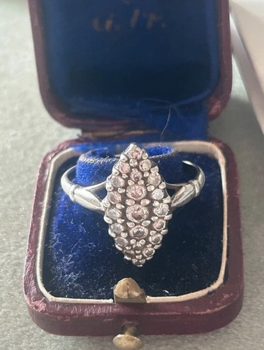 Anello antico marquise - antico, argento