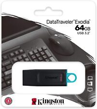 CHIAVETTA USB 64GB KINGSTON USB 3.2 / 3.0 / 2.0 Veloce PENNA USB DTX/64GB