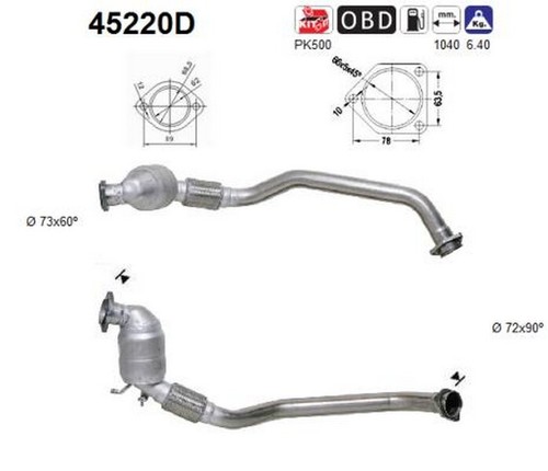 110 150 catalizzatore - kw,