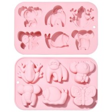 2x Stampo Silicone Animali