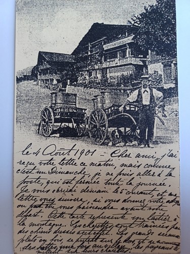 Cartolina antica francese - francese, 1901
