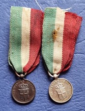 MIGNON COPPIA DI MEDAGLIE AL VALORE CIVILE REGNO D'ITALIA VITTORIO EMANUELE III°