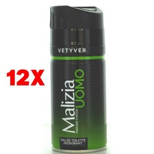12 X Malizia Deodorante Uomo