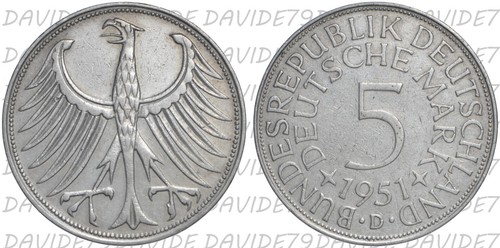 04897 germania 5 marchi - germania,