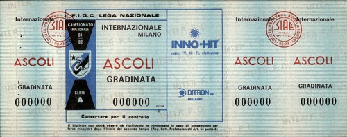 Biglietto calcio - biglietto,