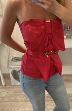 Top elisabetta franchi rosso - top,