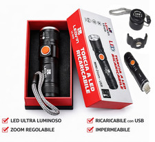 Torcia LED Ricaricabile USB