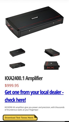 Kicker kxa2400 amplificatore - kicker, kxa2400.1