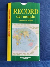 Cartina RECORD DEL MONDO - DeAgostini - Edizione speciale del 2000
