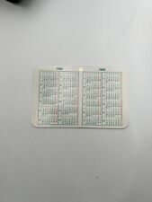 Rolex Green Calendar / Calendario formato card Rolex 1988-1989 Calendarietto