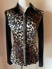 Camicia seta nera ROCCO BAROCCO Tg 42 nuova