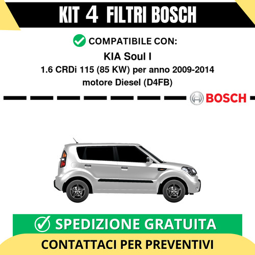 Kit bosch filtri tagliando - filtri,