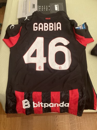 Maglia match worn gabbia milan - gabbia,