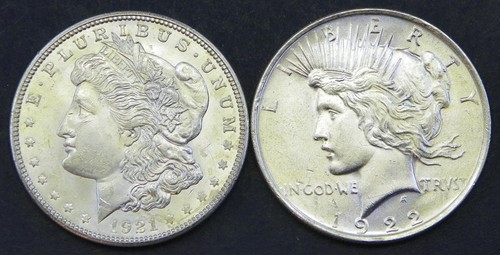 1921 morgan 1922 p dollaro - 1921, e