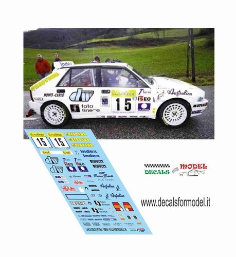 Decals lancia delta - decals, 1:43