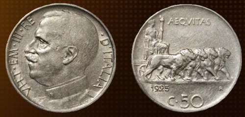 Italia centesimi 1925 - centesimi,