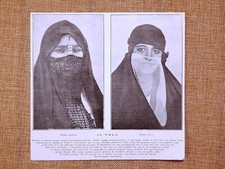 Il velo Articolo del 1931 Donna egiziana e turca Egitto Turchia Moda e costume