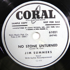 Jim Summers – No Stone