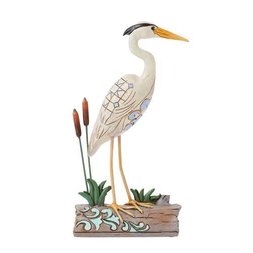 Statuina uccellino airone blu