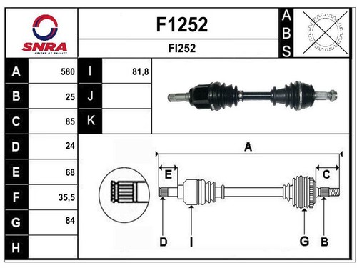 Albero motore fiat 500 4 - fiat, 1.4