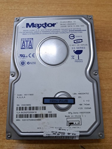 Hard disk interno - hard, maxtor