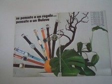 advertising Pubblicità 1971 OROLOGI BULOVA ORO/ACCIAIO/ACCUTRON SPAZIALE