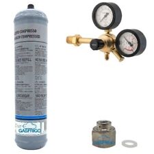BOMBOLA AZOTO 1 LT + RIDUTTORE DI PRESSIONE 60 BAR MESSA IN PRESSIONE